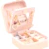Travel Jewelry Organizer Case with Mirror-Portable Storage Box