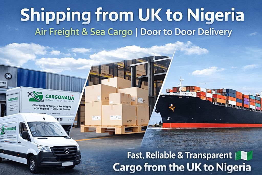 shipping from uk to nigeria air freight sea cargo door to door delivery cargonaija